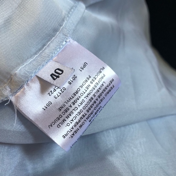 Rochas blue silk collared babydoll mini dress - Picture 8 of 9